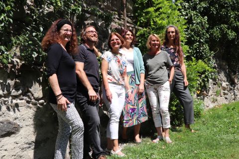 Das Brennessel-Team, Uschi Mähne, Andreas Fuchs, Cora Bures, Silvia Frommann, Angelika Waldherr, Rebecca Gutzeit (v.l.n.r.)